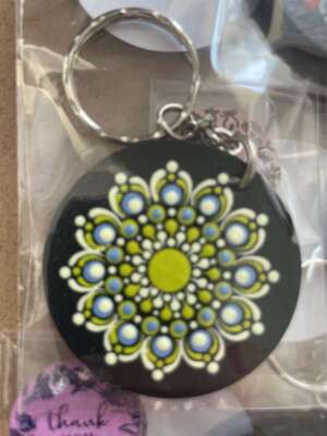 Mandalás kulcstartó – egyensúly mindig kéznél