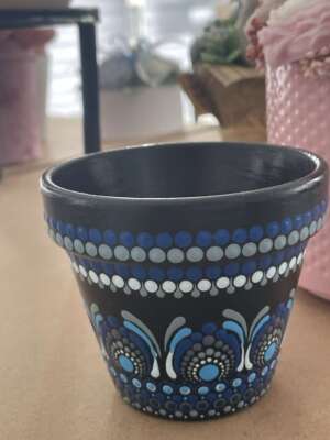 Mandalás kerámia kaspó – a növények lelki otthona