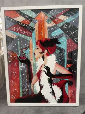 Az éjszaka csókja – Art Deco falikép