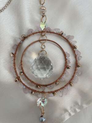 Napfogó - dupla keretekkel, ametiszt ásvánnyokkal