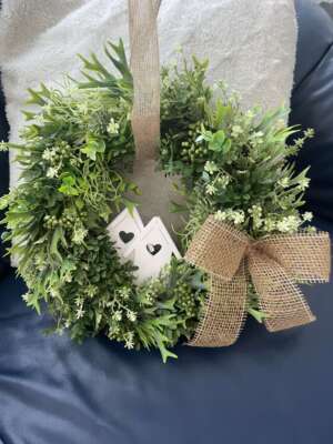 Ajtódísz - zöld békesség