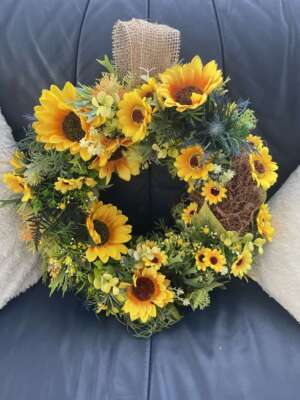 Ajtódísz - napfénykert