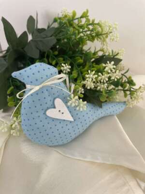 Énekesmadár - kék pöttyös