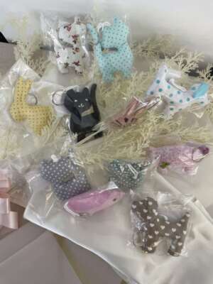 Állatfigurás kulcstartó