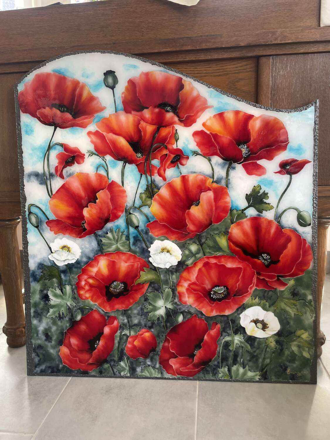 „Törékeny örökkévalóság” – Jegyhelyes festmény pipacsmezővel