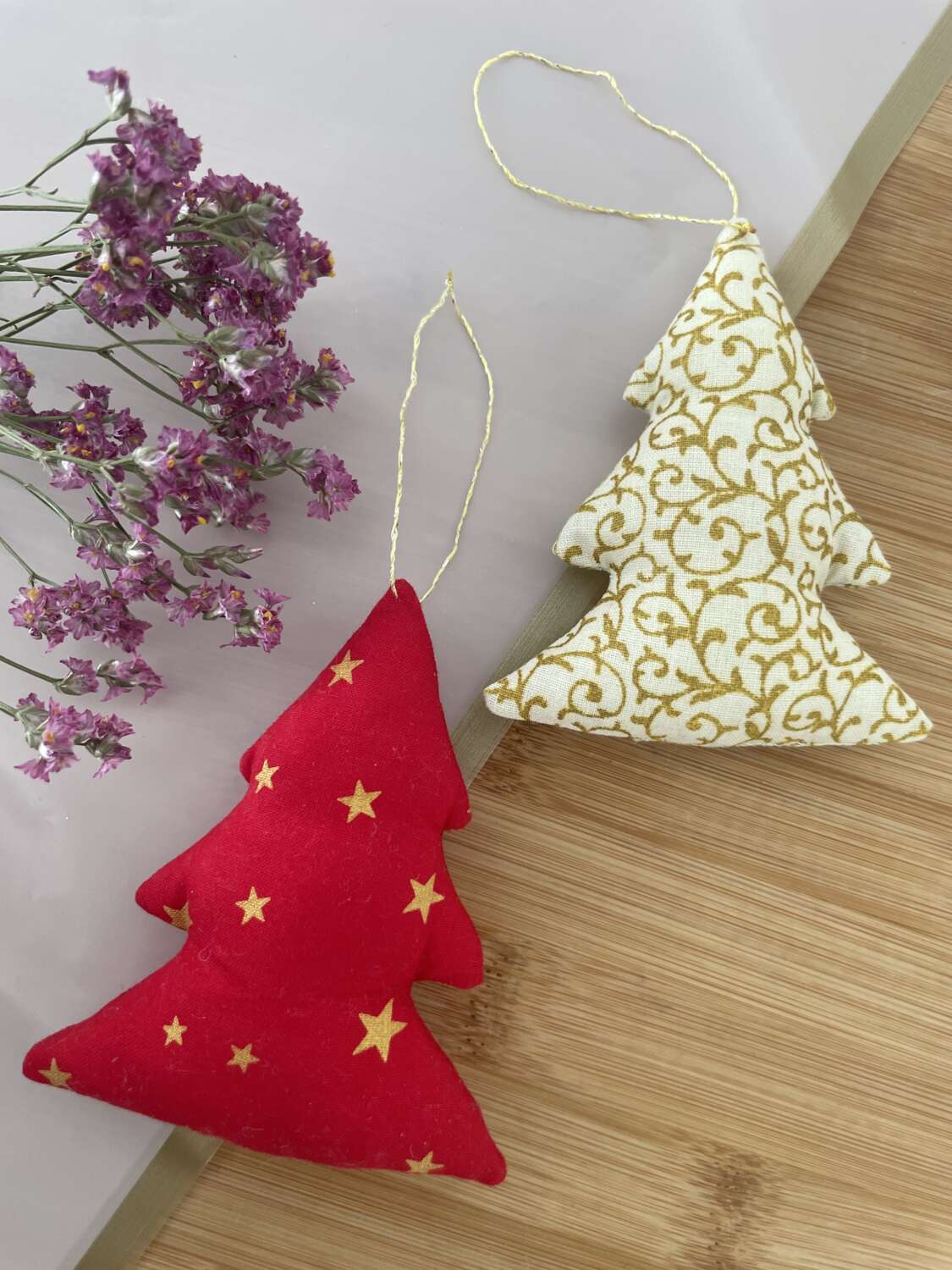 12 db-os textil karácsonyfadísz szett - Image 3