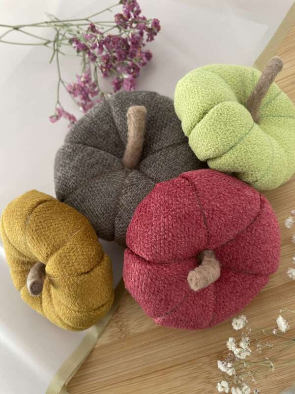 Textil tökdekoráció – 4 db-os szett - Image 2