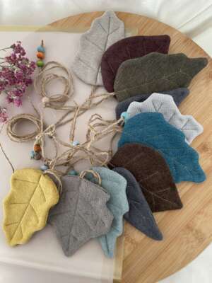 Őszi levélfüzér – 12 db-os dekoráció